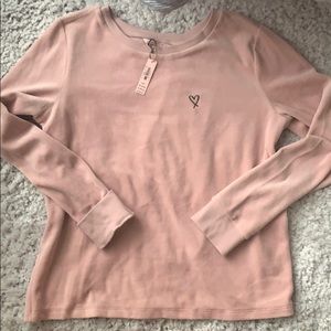 Victoria Secret open back crew sweater shirt top